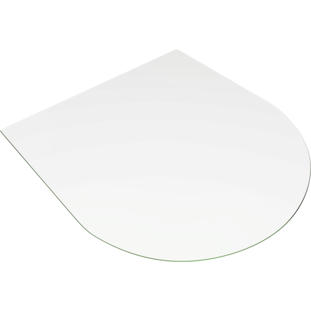 Sticla securizata pentru protectie parchet podea sub soba dimensiuni 100x90cm