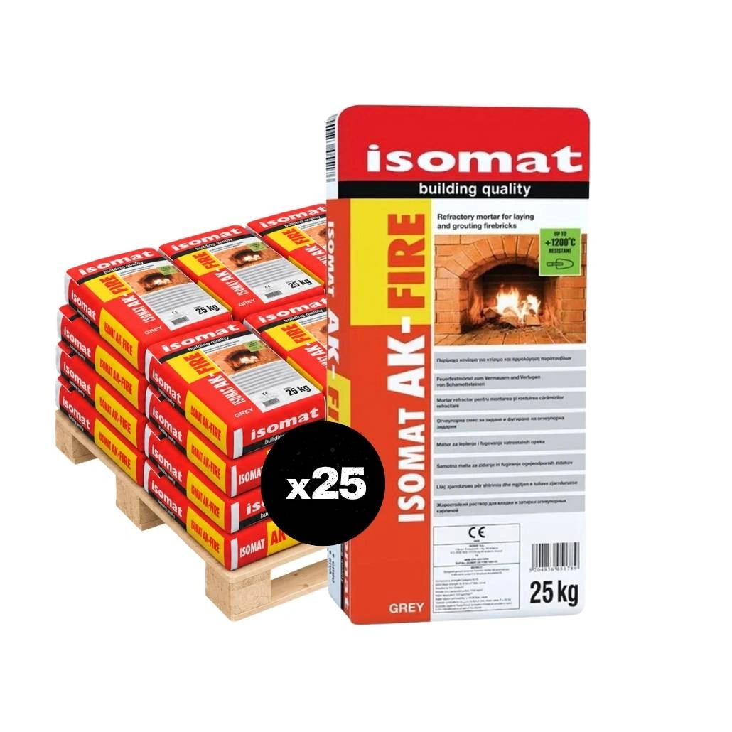 25 x SACI MORTAR DE CIMENT REFRACTAR 1200ºC